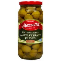 Mezzetta Olives, Pitted Italian, Castelvetrano, 8 Ounce