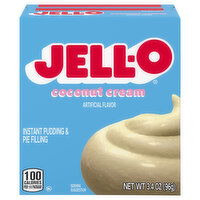 Jell-O Coconut Cream Instant Pudding & Pie Filling Mix, 3.4 Ounce