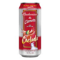 Budweiser & Clamato Beer, Chelada, 16 Ounce