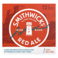 Smithwicks Beer, Red Ale, 12 Each