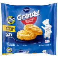 Pillsbury Grands! Biscuits, Buttermilk, Value Pack, 20 Each