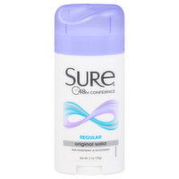 Sure Anti-Perspirant & Deodorant, Regular, Original Solid, 2.7 Ounce