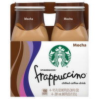 Starbucks Frappuccino Starbucks Frappuccino Chilled Coffee Drink Mocha 9.5 Fl Oz 4 Count Bottle, 4 Each