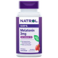 Natrol Melatonin, 3 Mg, Strawberry, Tablets, 90 Each