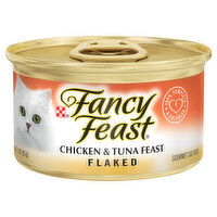 Fancy Feast Cat Food, Flaked, Chicken & Tuna Feast, Gourmet, 3 Ounce