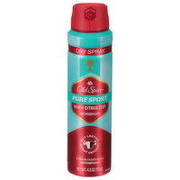 Old Spice Antiperspirant, Pure Sport, Dry Spray, 4.3 Ounce