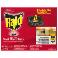 Raid Small Roach Baits, Double Control, 0.63 Ounce