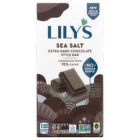 Lily's Bar, Sea Salt, Extra Dark Chocolate Style, 2.8 Ounce