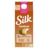 Silk Unsweet Cashewmilk, 64 Fluid ounce