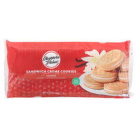 Shoppers Value Sandwich Creme Cookies, Vanilla, Family Size, 25 Ounce