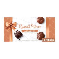 Russell Stover Assorted Milk & Dark Chocolate Trial Size Gift Box, 1.7 oz. (3 pieces), 1.7 Ounce