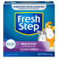 Fresh Step Clumping Cat Litter, Multi-Cat, 25 Pound