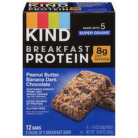 Kind Breakfast Bars, Peanut Butter Banana Dark Chocolate, 6 Each