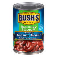 Bushs Best Reduced Sodium Dark Red Kidney Beans, 16 Ounce