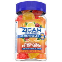 Zicam Cold Remedy, Homeopathic, Medicated Fruit Drops, 25 Each