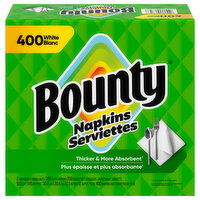 Bounty Napkins, White, 1-Ply, 2 Each