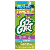 Go-Gurt Yogurt, Fat Free, Melon Berry/Cotton Candy, 8 Each