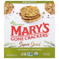 Mary's Gone Crackers Crackers, Rosemary, Super Seed, 5 Ounce