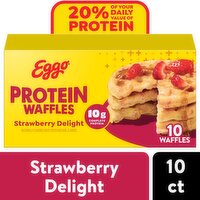 Eggo Frozen Waffles, Strawberry Delight, 12.3 Ounce