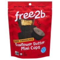 free2b Sunflower Butter Mini Cups, Dark Chocolate, 4.2 Ounce