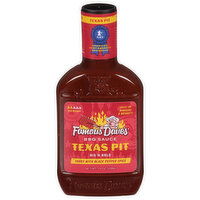 Famous Dave's BBQ Sauce, Texas Pit, Medium, 19 Ounce