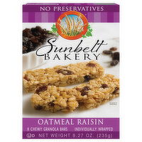 Sunbelt Bakery Granola Bars, Chewy, Oatmeal Raisin, 8 Each