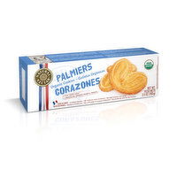 Natural Nectar  Palmiers Corazones Cookies, 3.5 Ounce