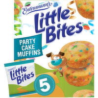 Entenmann's Little Bites Party Cake Cake and Sprinkles Mini Muffins, 5 packs, (4 ct each), 8.25 lbs Case, 5 Each