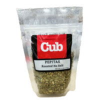 Cub Roasted Pepitas, No Salt, 6 Ounce