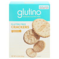 Glutino Crackers, Original, Gluten Free, 4.4 Ounce