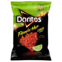 Doritos Tortilla Chips, Flamin' Hot Limon Flavored, 9.25 Ounce