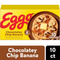 Eggo Frozen Waffles, Chocolatey Chip Banana, 12.3 Ounce