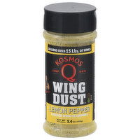 Kosmos Q Wing Dust Seasoning, Chicken Wing, Lemon Pepper, 5.4 Ounce