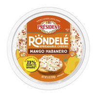 President Président® Rondelé® Creamy Whipped Mango Habanero Spreadable Cheese, 8 Ounce