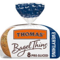 Thomas' Bagel Thins Everything Pre-sliced Bagels, 8 count, 13 oz, 8 Each
