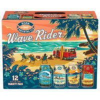 Kona Brewing Co Beer, Wave Rider, Variety Pack, 12 Each