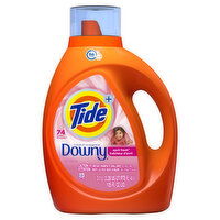 Tide Plus A Touch of Downy Liquid Laundry Detergent, April Fresh Scent, 74 Loads, 105 Fluid ounce