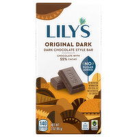 Lily's Bar, Dark Chocolate, Original Dark, 3 Ounce