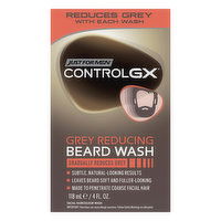 Just For Men ControlGX Beard Wash, Grey Reducing, 4 Fluid ounce