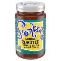 Frontera Tomato Salsa, Onion & Jalapeno, Double Roasted, Medium, 16 Ounce