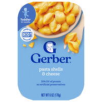 Gerber Mealtime for Toddler Pasta Shells & Cheese, 6 Ounce