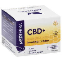 Medterra Healing Cream, Manuka Honey, CBD+, 12+ UMF, 1 Ounce