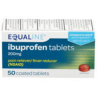 Equaline Ibuprofen Tablets, 200 mg, Coated Tablets, 50 Each