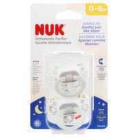 NUK Pacifier, Orthodontic, 0-6 Months, 2 Each