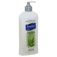 Suave Skin Solutions Body Lotion, Soothing, with Aloe, 18 Ounce