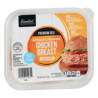 Essential Everyday Chicken Breast, Rotisserie Seasoned, Ultra Thin, Premium Deli, 9 Ounce