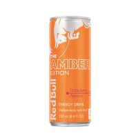 Red Bull Amber Edition Energy Drink, Strawberry Apricot, 80mg Caffeine, 8.4 Fluid ounce