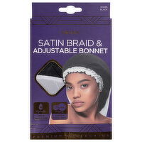 Donna Premium Collection Satin Braid Adjustable Bonnet, 1 Each