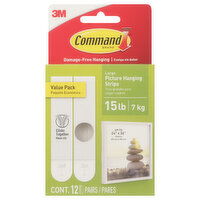 Command Picture Hanging Strips, Large, Value Pack, 12 Each