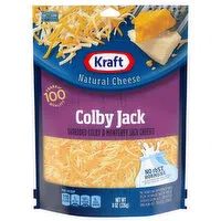 Kraft Shredded Cheese, Colby Jack, 8 Ounce